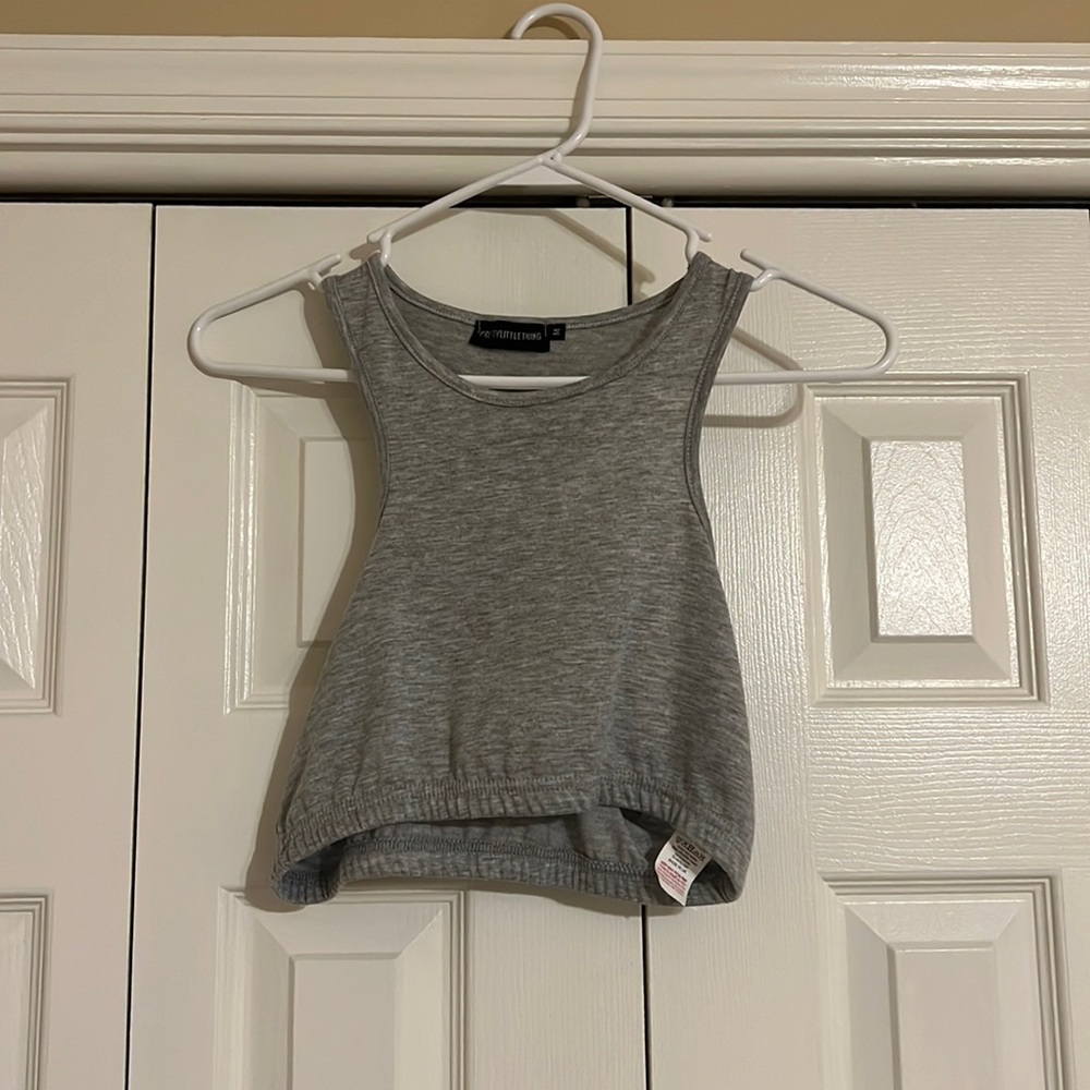 Grey Crop Tank